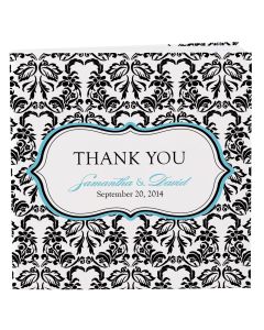 Damask Love Bird Notepad Favor With Custom Cover