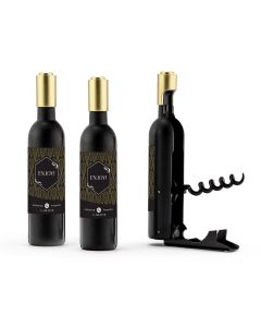 Wine Bottle Shaped Corkscrew And Bottle Opener Favor