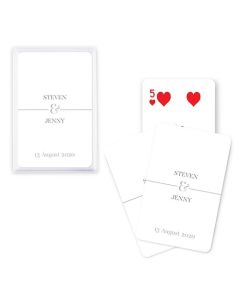 Unique Custom Playing Card Favors Classic Script
