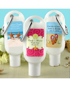 Sunscreen Favors with Carabiner (SPF 30)