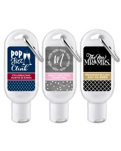 Personalized Hand Sanitizer with Carabiner