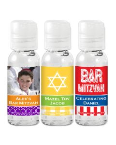 Bar Mitzvah and Bat Mitzvah Hand Sanitizer Favors