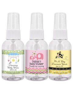 Baby Shower Hand Sanitizer Favors - 2oz Glass Bottle