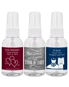 Personalized Hand Sanitizer - Silhouette Collection - 2oz Glass Bottle