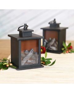 LED Vintage Decorative Black Lantern - Tokyo (Set of 2)