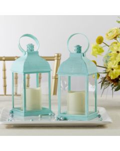 LED Vintage Decorative Blue Lantern - Marrakesh (Set of 2)