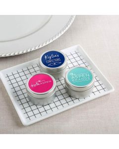 Personalized Travel Candle Tin - Custom Design