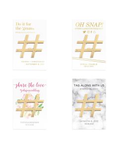 Gold Hashtag Bottle Opener Wedding Favor