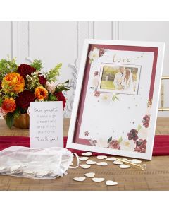 Wedding Guest Book Alternative - Burgundy Blush