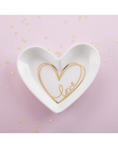 Heart Shaped Trinket Dish - Small