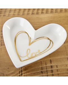 Heart Shaped Trinket Dish - Medium