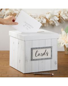 Rustic Wood Card Box