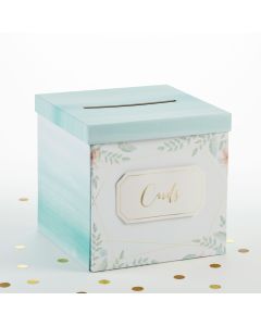 Geometric Floral Card Box