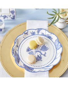Blue Willow 9 in. Premium Paper Plates (Set of 16)
