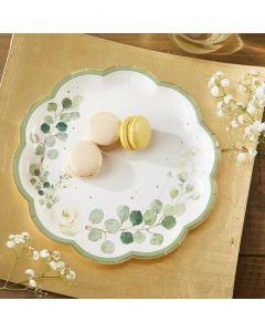 Botanical Garden 9 in. Premium Paper Plates (Set of 16)