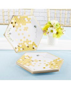 Sweet as Can Bee 9 in. Premium Paper Plates (Set of 16)