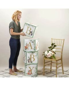 Woodland Baby Block Box (Set of 4)