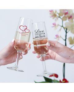 Personalized Wedding 6 oz. Champagne Flute