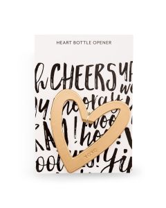 Gold Heart With XO Bottle Opener Favor