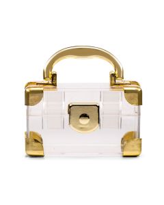 Mini Travel Suitcase Favor Box - Gold (2)