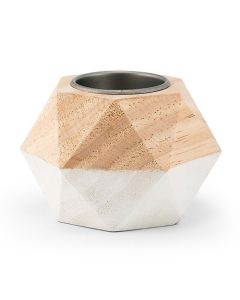 Geometric Wooden Tealight Holder (set of 4)