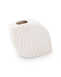 Decorative White Leaf Flower Vase (2)