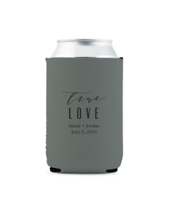 Custom Neoprene Foam Beer Can Party Koozie - Grey