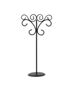 Ornamental Wire Stationery Holders Tall - Black (6)