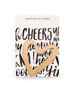 Gold Heart With XO Bottle Opener Favor