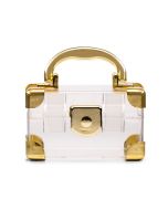 Mini Travel Suitcase Favor Box - Gold (2)