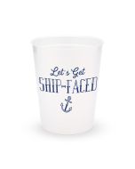 Personalized Frosted Plastic Party Cups - Ship-Faced - Set of 8