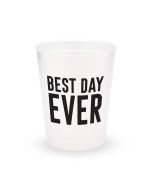 Personalized Frosted Plastic Party Cups - Best Day Ever - Set of 8