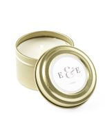 Personalized Gold Tin Candle Wedding Favor - Classic Script 3oz