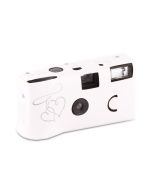 Enchanted Hearts White And Silver Single Use Camera