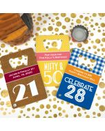 Adult Birthday Stainless Steel Credit Card Bottle Openers