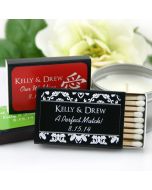 Personalized Matchboxes - Black Box Silhouette Collection (Set of 50)