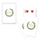 Unique Custom Playing Card Favors Love Wreath