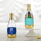 Personalized Gold Metallic Champagne Bottle Favor Container - Birthday (Set of 12)