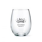 Small Personalized Stemless Wine Glass 9 ounce 