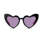 Women’s Unique Shaped Bachelorette Party Sunglasses - Black Heart Eyes
