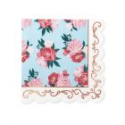 Cute Special Occasion Paper Party Napkins - Modern Floral - Set Of 20