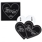 "Two of a Kind" Heart Shaped Playing Cards
