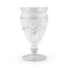 Vintage Style Pressed Glass Goblet Clear