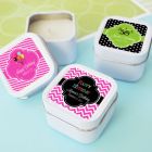Personalized Birthday Square Candle Tins