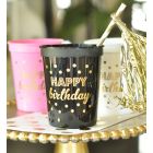 Gold HAPPY BIRTHDAY Party Cups (set of 25)