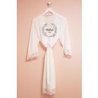 Personalized Wreath Cotton Lace Robes