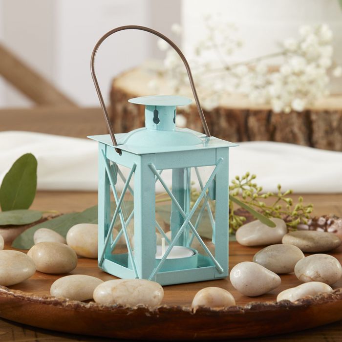 Kate Aspen Luminous Black Mini-lantern Tea Light Holder With Soy