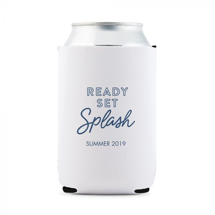 Custom Neoprene Foam Beer Can Party Koozie - White