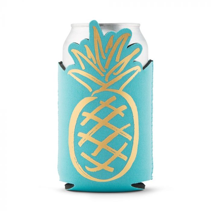 Custom Neoprene Foam Beer Can Drink Holder - White - Forever Wedding Favors