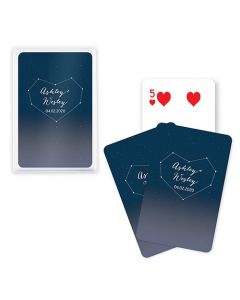 Unique Custom Playing Card Favors Starry Night